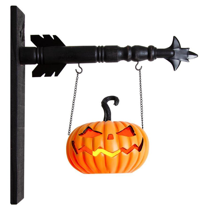 Orange Resin LED Jack O Lantern Arrow Replacement Sign