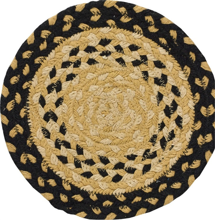 8" Cotton Braided Trivet - Cornbread