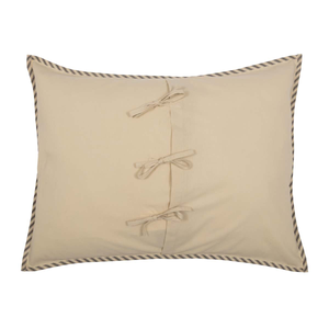 Sawyer Mill Charcoal Ticking Striped Pillow Sham (Choose Size)