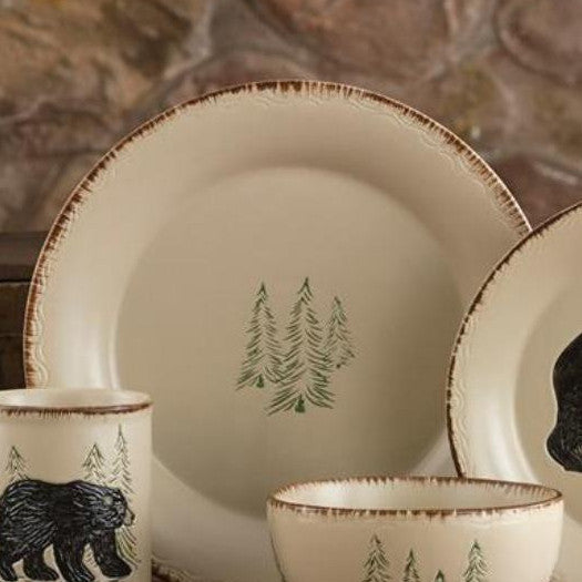 Rustic Retreat Dinnerware Set 16 pieces Park Designs