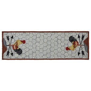 Break of Day Rooster Hooked Rug Runner by Park Designs - DL Country Barn