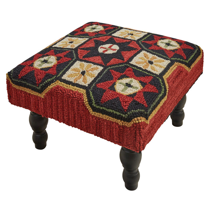 Folk Star Hooked Stool