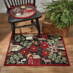 Farm LIfe Hooked Rug 2x3 by Park Designs - DL Country Barn