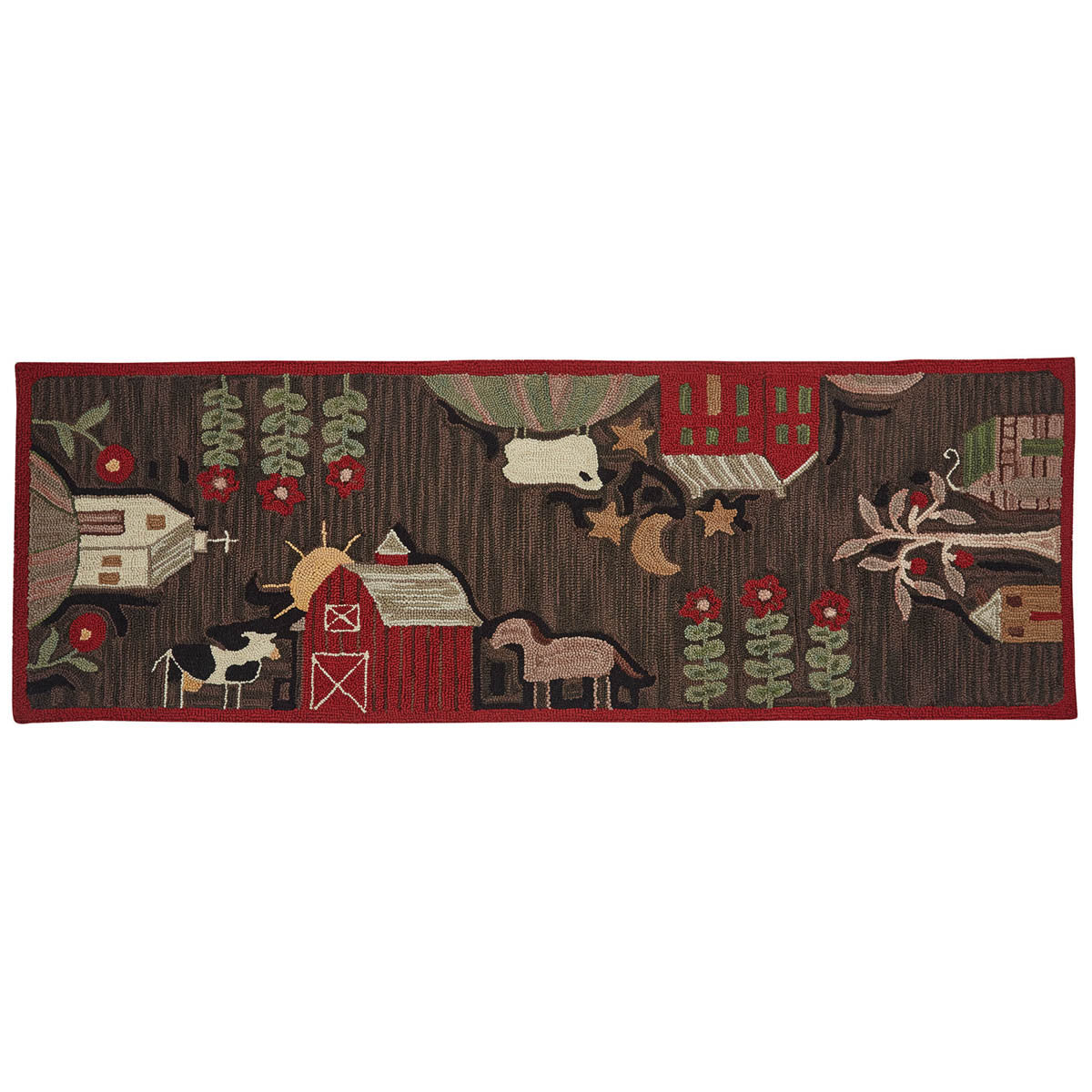 Daylight Ranch Rugs Farm Life Hooked Rug Runner – DL Country Barn