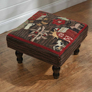 Farm Life Hooked Stool by Park Designs - DL Country Barn