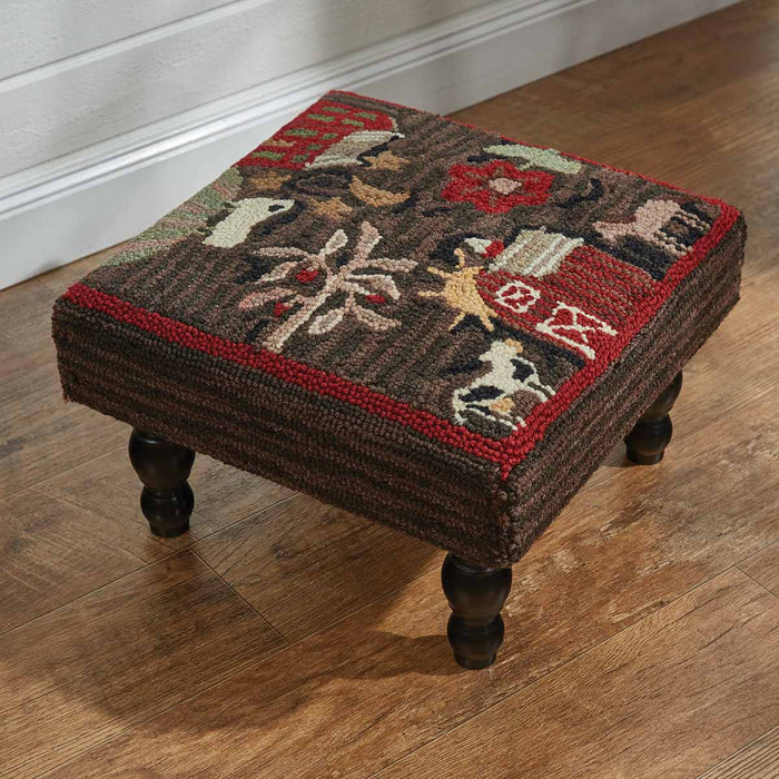Farm Life Hooked Stool
