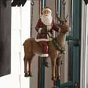 Santa Riding Reindeer Arrow Replacement Sign by K&K Interiors