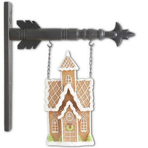 Frosted Gingerbread House Arrow Replacement Sign