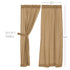 Burlap Natural Panel Curtains - 84"L
