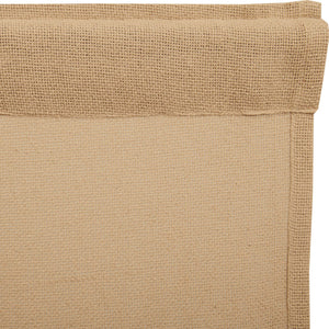 Burlap Natural Short Prairie Curtain