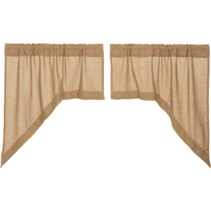 Burlap Natural Swag Curtain