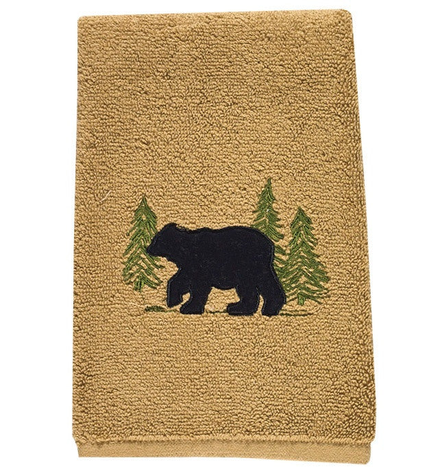 Black Bear Terry BATH Towel