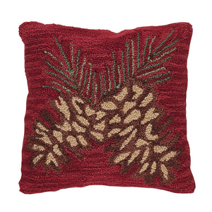 Pinecone Hooked 18" Pillow by Park Designs