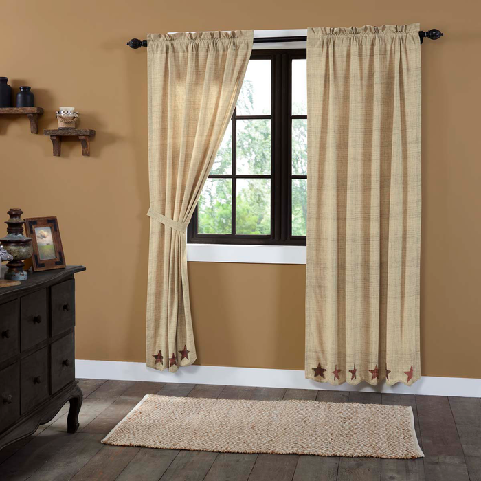 Abilene Star Panel Curtains 84"L