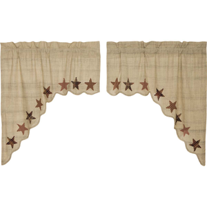 Abilene Star Swag Curtain Set of 2 36x36x16 