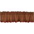 Burgundy Check Scalloped Layered Valance