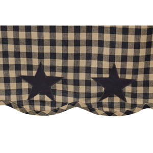 Black Star Shower Curtain | Country Primitive Shower Curtain