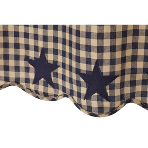 Navy Star Shower Curtain | Country Primitive Shower Curtain