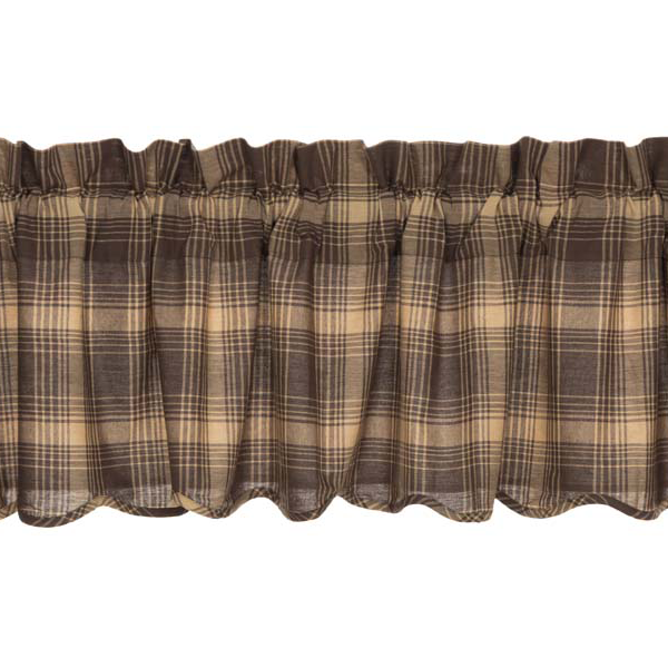 Dawson Star Plaid Scalloped Valance