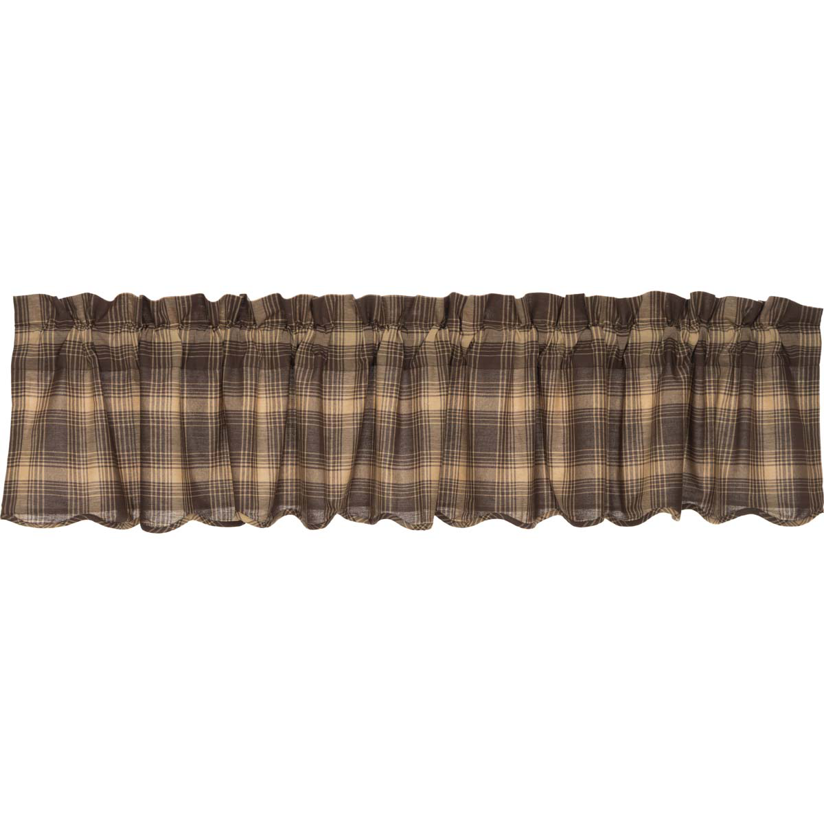 Dawson Star Plaid Scalloped Valance