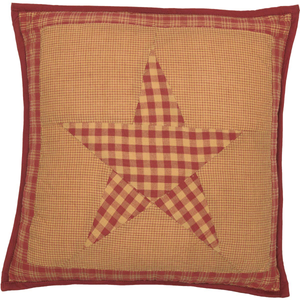 Ninepatch Star Quilted Pillow 16 inch