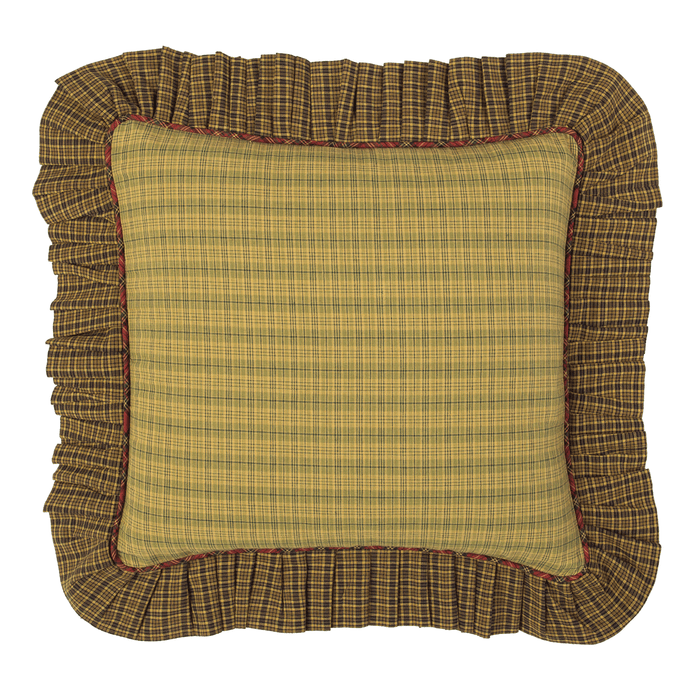 Tea Cabin Fabric Ruffled 16" Pillow