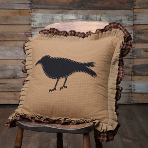 Heritage Farms Primitive Crow Pillow 18 inch