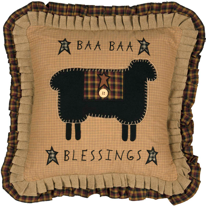 Heritage Farms Baa Baa Blessings Pillow 18 inch