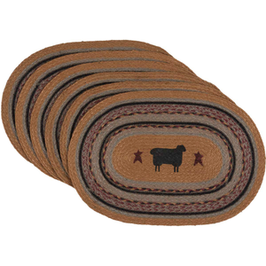 Heritage Farms Sheep Jute Placemat Set of 6