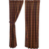 Heritage Farms Primitive Check Panel Curtains 84"L