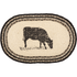 Sawyer Mill Charcoal Cow Jute Placemat Set of 6