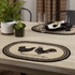 Sawyer Mill Charcoal Poultry Jute Placemat Set of 6