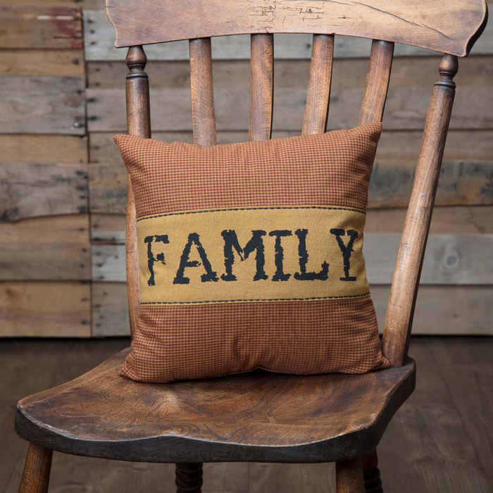 Heritage Farms "Family" Pillow 12 inch
