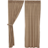 Sawyer Mill Charcoal Plaid Panel Curtains 84"L