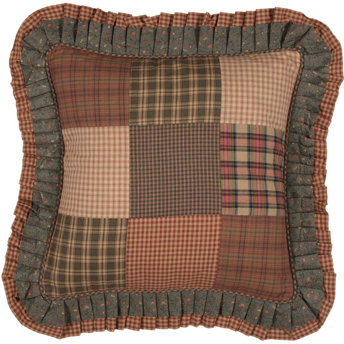 Crosswoods Patchwork Pillow 18 inch