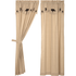 Kettle Grove Applique Crow and Star Panel Curtains 84"L