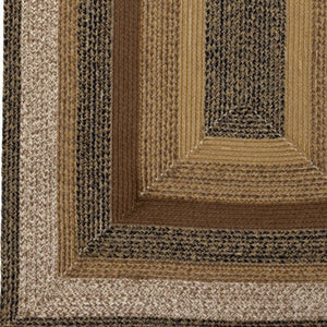 Kettle Grove Jute Braided Rug - Oval or Rectangular Sizes