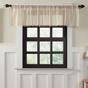 Tobacco Cloth Natural Valance (Choose Size)