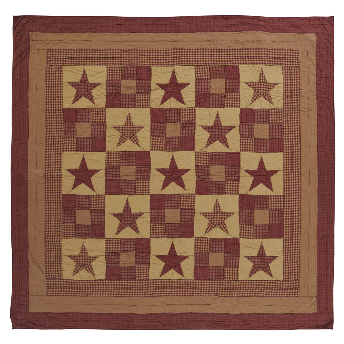 Ninepatch Star Quilt (Choose Size)
