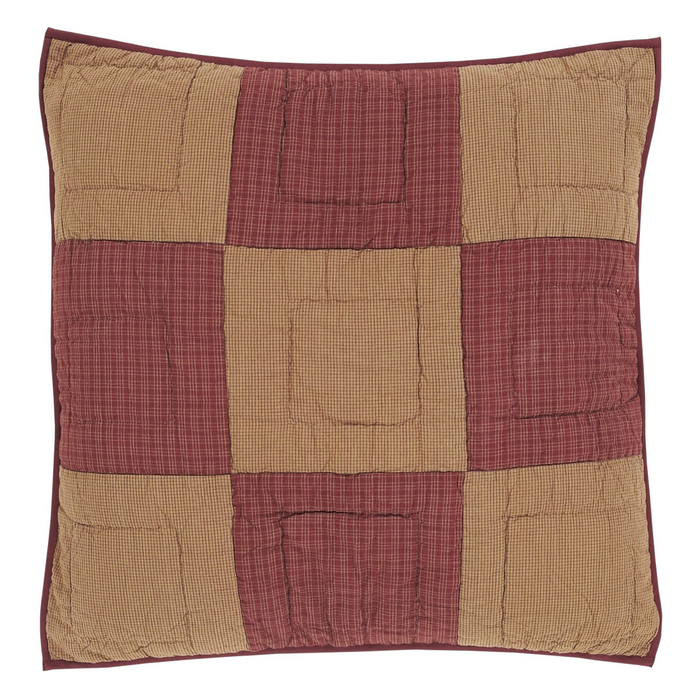 Ninepatch Star Quilted Euro Sham 26 inch