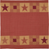 Ninepatch Star w/Patchwork Border Shower Curtain