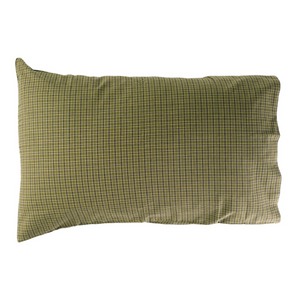 Tea Cabin Green Plaid Pillowcases - Set of 2  by VHC Brands