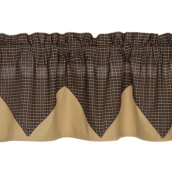 Kettle Grove Plaid Layered Valance