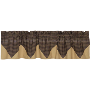 Kettle Grove Plaid Layered Valance