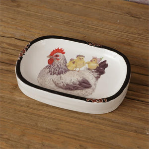 Hen and Chicks Soap Dish