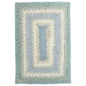 Baja Blue Cotton Braided Rug by Homespice - DL Country Barn