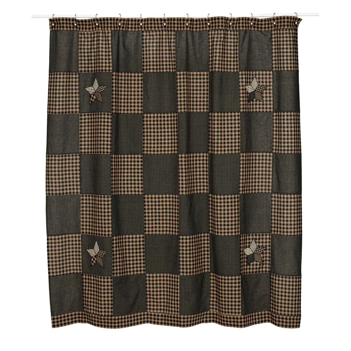 Farmhouse Star Shower Curtain