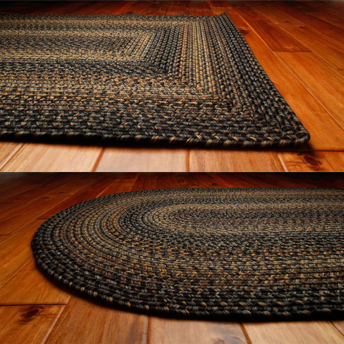 Black Forest Ultra Durable Braided Rug | Outdoor Braided Rug by ...