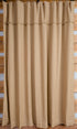 Deluxe Burlap Natural Tan Shower Curtain | Country Farmhouse Style
