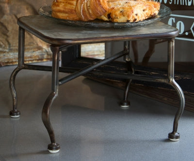 Galvanized Footed Tray